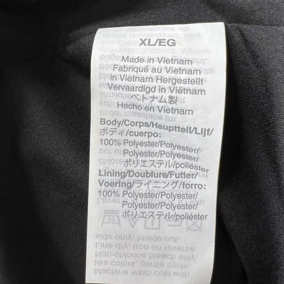 Madewell Black & Gold Metallic Jacquard Faux Wrap Tiered Mini Dress XL NWT - Picture 11 of 16